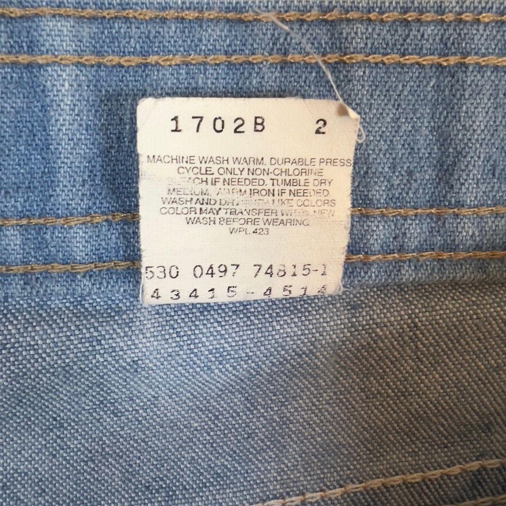 Levi's Action Jeans Womens 36x32 Light Blue Denim Jeans Vintage 90s - Picture 9 of 9